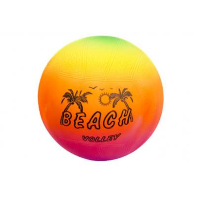 Bal. Beach Volley Arc en Ciel 24 Cm (vendu dégonflé -modèle aléatoire