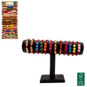 Bijou Bracelet Bois Perles 6cm 
