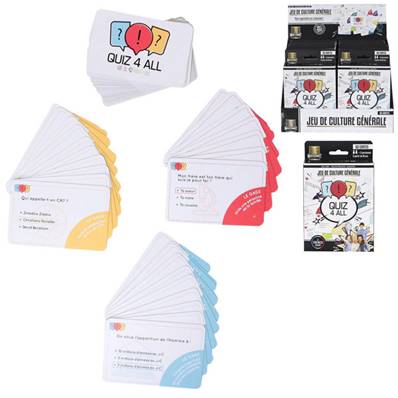 Cartes Quizz x60 