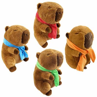 Capybara avec Echarpe 55 CM 4 ASS.