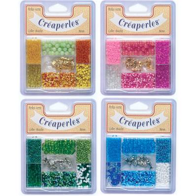 Boite Kit Perles Verre Pendentifs acc.