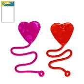 Sticky Coeur 4 Cm 2 Couleurs Assorties
