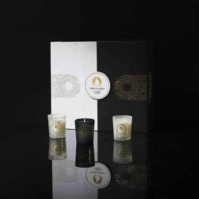 Bougie Parfumée Paris 2024 x9 Coffret Art Déco 