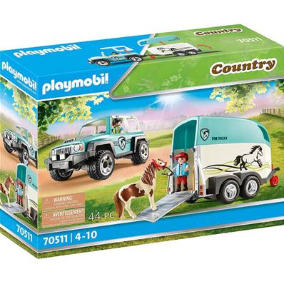 Playmobil - Voit. &Van Pour Poney