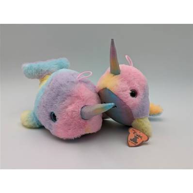 Dauphin Licorne Arc en Ciel 2 Assortiments 25 Cm