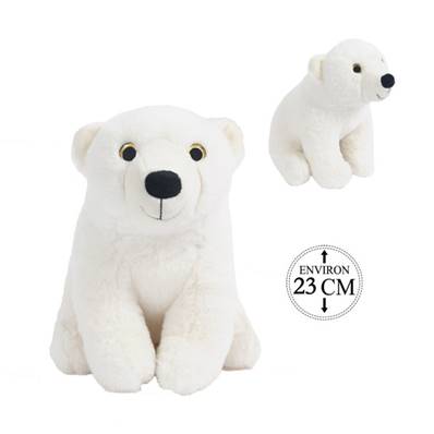 Peluche Ours Polaire 23 Cm