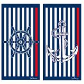 Serviette Barre ou Ancre 75 x 150 Cm
