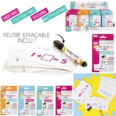 Carte Educative Effacable x 36