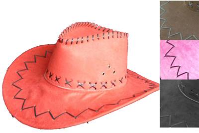 Chapeau Cowboy Feutrine 4 Couleurs