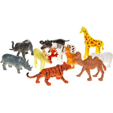 Sachet 12 Animaux Sauvages 5-7 Cm