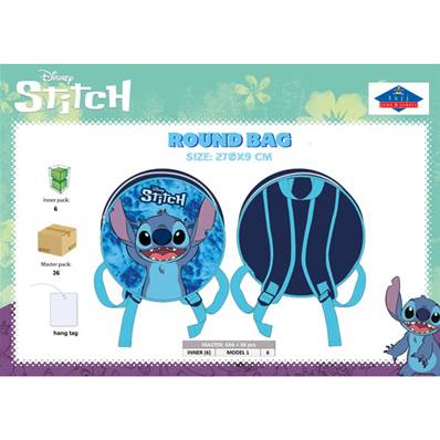 Sac à Dos Stitch Rond 27 x 9 Cm