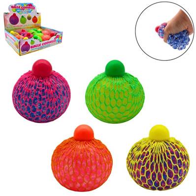 Balle Cervelle File 7 Cm Jelly Perles 4 Couleurs