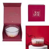 Bougie Parfumee 3 meches Coffret Cadeau Amour 