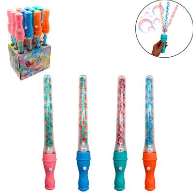 Epee Bulles de Savon 3 Souffleurs 160 ml 37 Cm 4 Couleurs Ass.