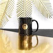 Mug Ceramique Paris 2024 Art Deco Noir 30cl 