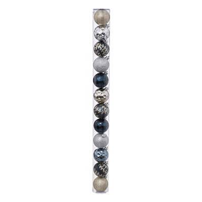 Tube Boule de Noël x 12  60mm "Randonnée"