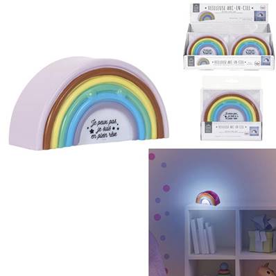 Veilleuse Arc-En-Ciel 7x4x14cm
