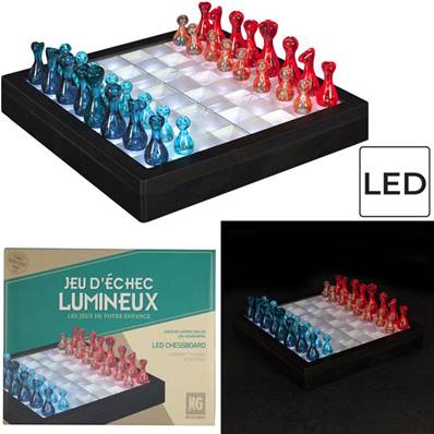 Jeu D'Echec Transparent LED