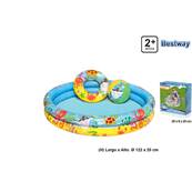 Piscine avec Ballon et Bouée 122 Cm