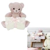 Peluche Ours 20 Cm Plaid 70 x 70 Cm