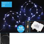Guirlande 40 Nano LED - 2m environ Boitier Piles