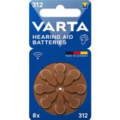 Pile Auditive Varta V312 - PR41 BL8 