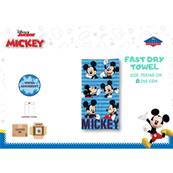 Serviette de Plage Mickey 70 x 140 Cm 100% Microfibres